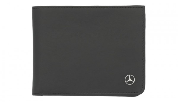 Mercedes-Benz Geldbörse schwarz Rindleder