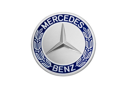 Mercedes-Benz Nabendeckel Stern mit Lorbeerkranz blau