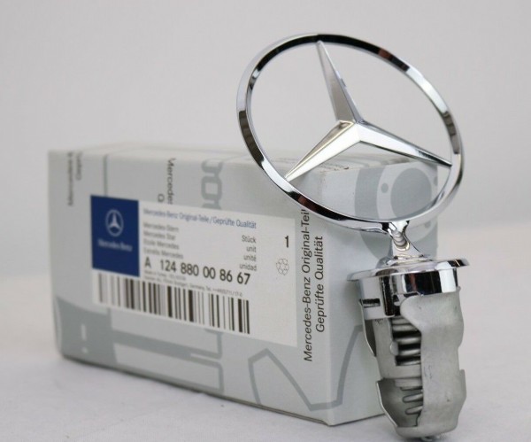 Mercedes-Benz Stern Emblem W123 W124 W126 W201 Chrom